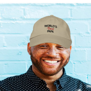 World's best papa embroidered cap