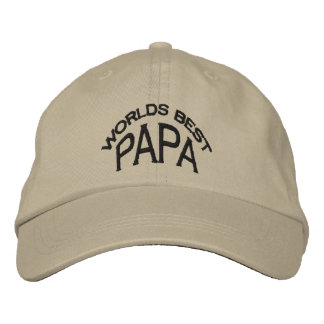 World's Best Papa Hat (dark letters)