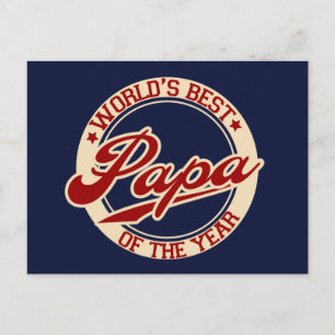 World's Best Papa Postcard