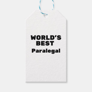 World's Best Paralegal Gift Tags
