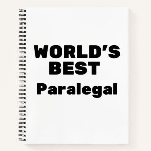 World's Best Paralegal Notebook