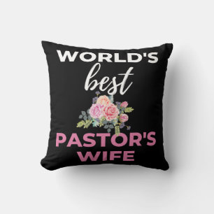 World's Best Pastor's Wife Throw Pillow
