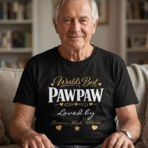 World's Best Pawpaw Custom Grandkids Names 