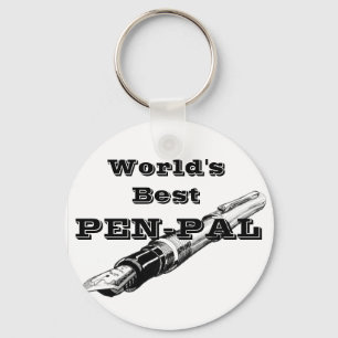Worlds Best Pen Pal Key Chain