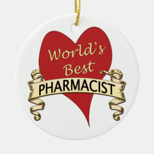 World's Best Pharmacist Ceramic Ornament