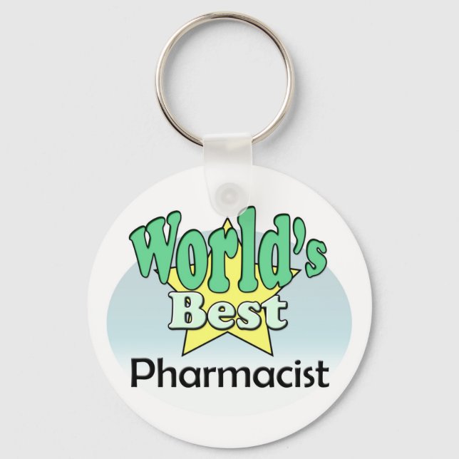 World's Best Pharmacist Keychain (Front)