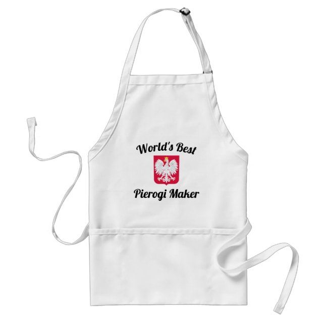 World's Best Pierogi Maker Adult Apron (Front)