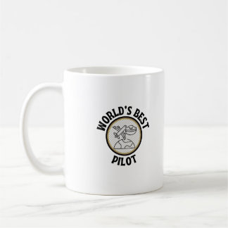 world's best pilot coffee mug