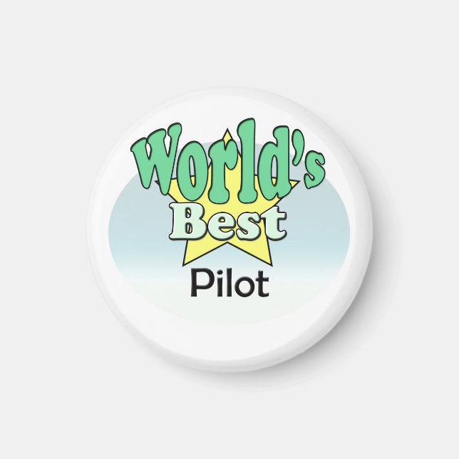 World's Best Pilot Magnet (Front)