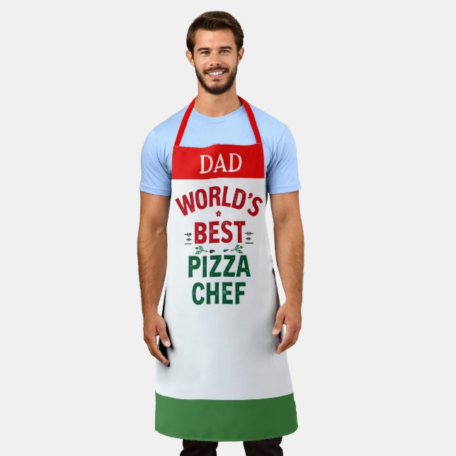 World's Best Pizza Chef - personalized Apron (Worn)