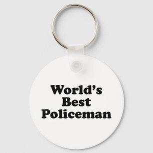 World's Best Policeman Keychain
