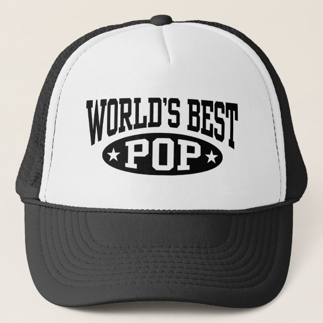 World's Best Pop Trucker Hat (Front)