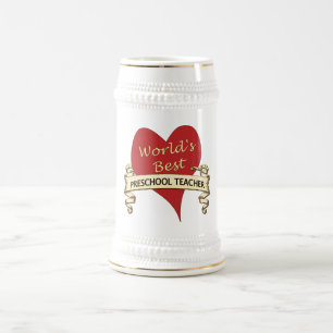 World's Best Preschool Teacher Beer Stein
