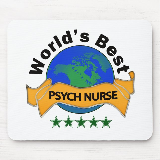 World's Best Psych Nurse Mouse Pad (Front)