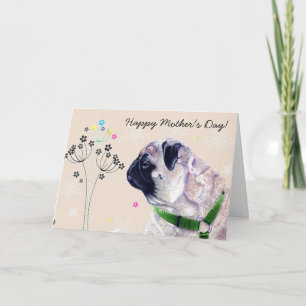 World's Best Pug Mommy! Mother's Day Card