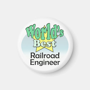 World's Best Railroad Engineer Magnet