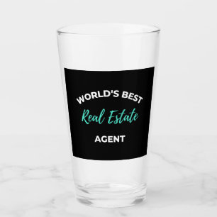 World's Best Real Estate Agent Glass