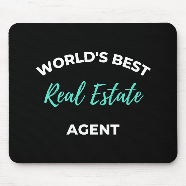 World's Best Real Estate Agent Mouse Pad (Front)