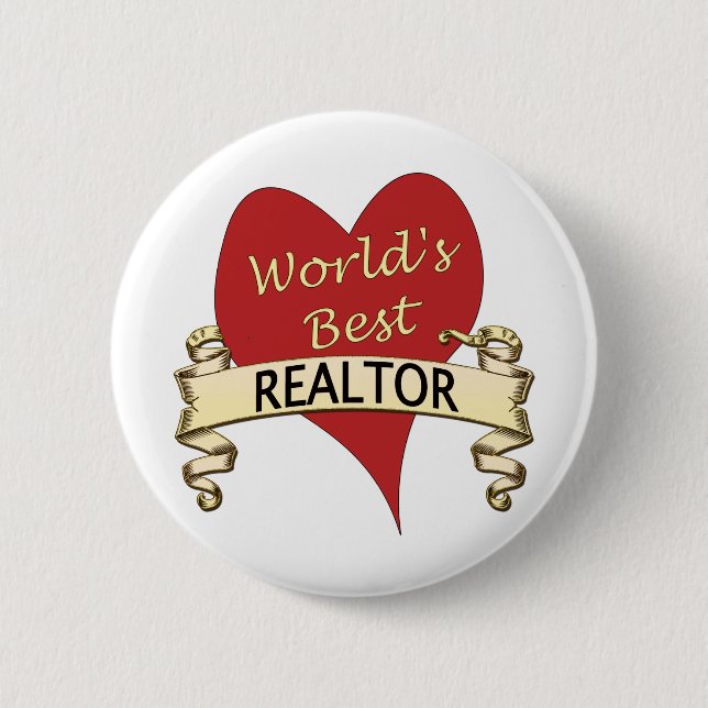 World's Best Realtor 2 Inch Round Button (Front)