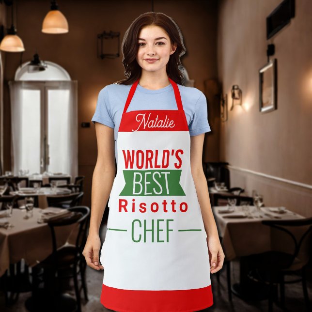 World's Best  Risotto Chef   -  personalized Apron (Creator Uploaded)