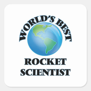 World's Best Rocket Scientist Square Sticker