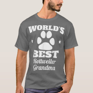 World's Best Rottweiler Grandma Dog Lover  T-Shirt