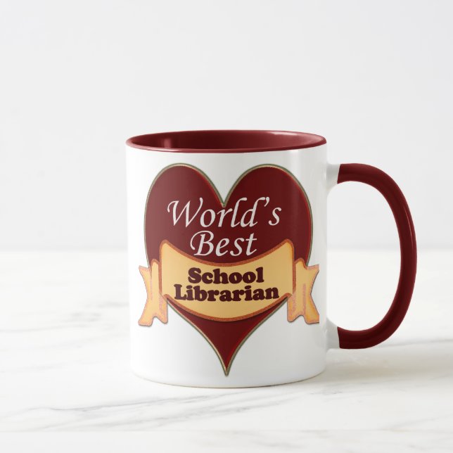 World's Best School Librarian Mug (Right)