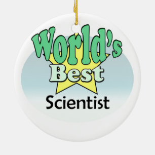 World's best Scientist Ceramic Ornament