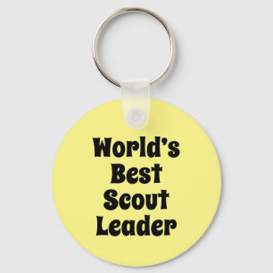 World's best Scout Leader merchandise Keychain