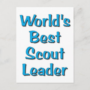 World's best Scout Leader merchandise Postcard