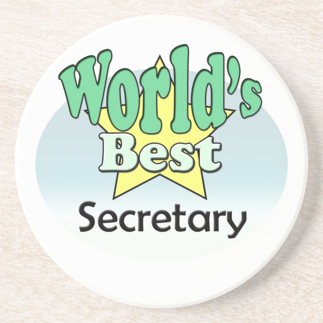 World's best Secretary Coaster (Front)