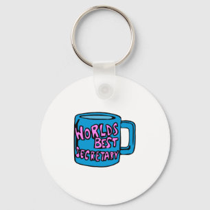 Worlds Best Secretary Keychain