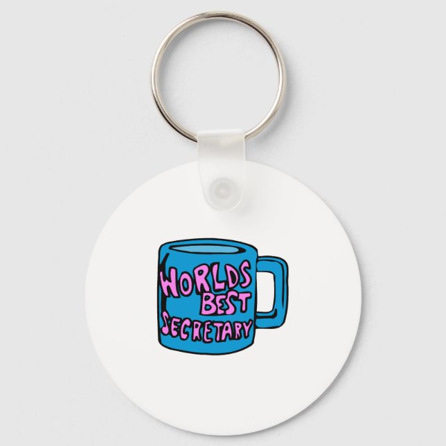 Worlds Best Secretary Keychain (Front)
