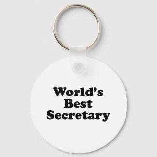 World's Best Secretary Keychain