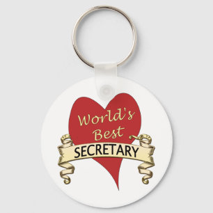 World's Best Secretary Keychain