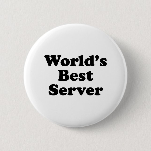 World's Best Server 2 Inch Round Button (Front)