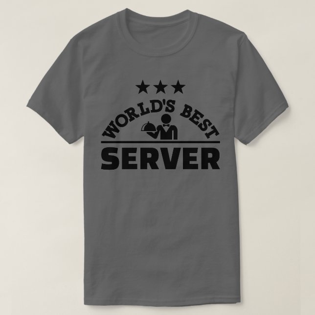 Worlds best server T-Shirt (Design Front)