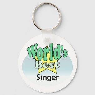 World's Best Singer Keychain