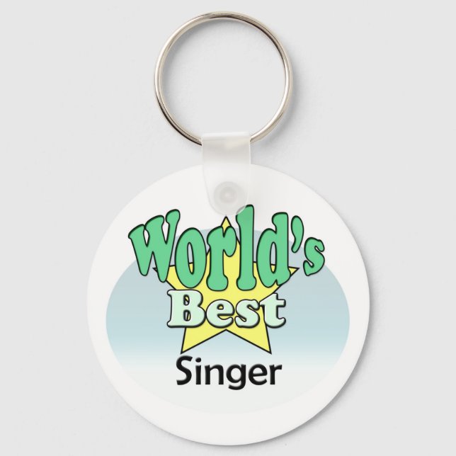 World's Best Singer Keychain (Front)