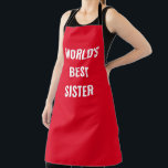 World's best SISTER Apron<br><div class="desc">World's best Sister Apron</div>