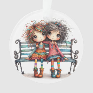 World's Best Sister / Friend - See Back.  Ornament