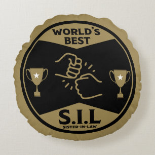 World's Best Sister-In-law Round Pillow