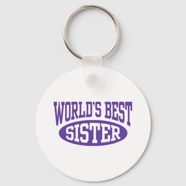 World's Best Sister Keychain (Front)