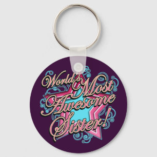 Worlds Best Sister Keychain