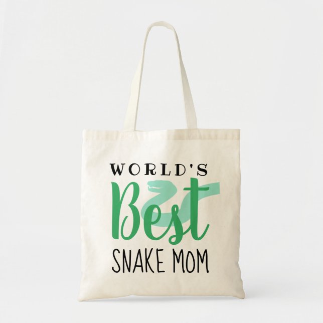World's Best Snake Mom - Customizable Tote Bag (Front)