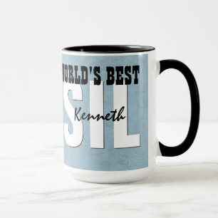 World's Best SON IN LAW Blue Custom Name V9 Mug