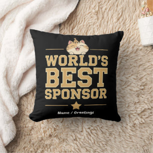 World's Best Sponsor Ever Food Bank Volunteers Throw Pillow
