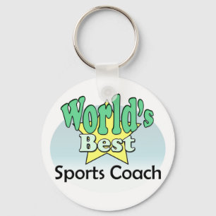 World's best sport coach keychain