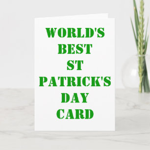 World's best St Patrick's day Card