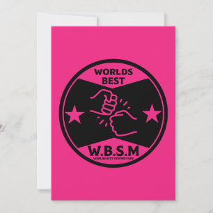 WORLDS BEST STEP MOTHER HOLIDAY CARD